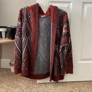 Urban outfitters patterned sweater jacket